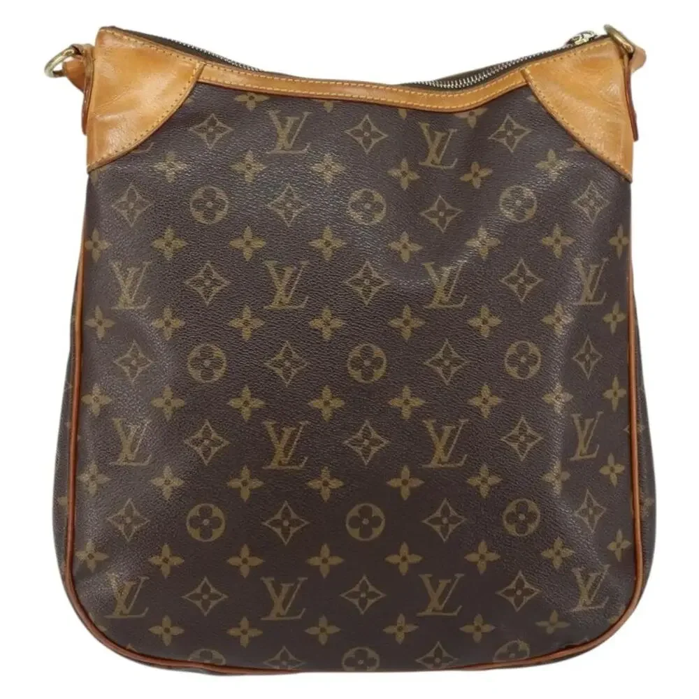 Louis Vuitton Monogram Odeon MM Shoulder Bag Brown